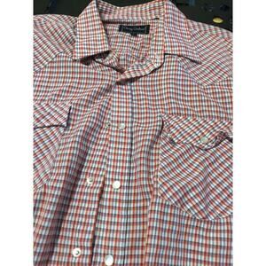 Craig Andrew. Vintage Western Shirt Snap Button‎ Rockabilly Western Plaid Large